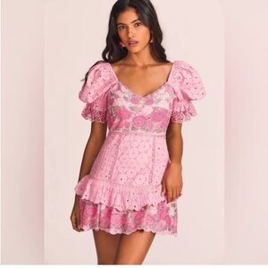 LoveShackFancy Thressey Mini Dress